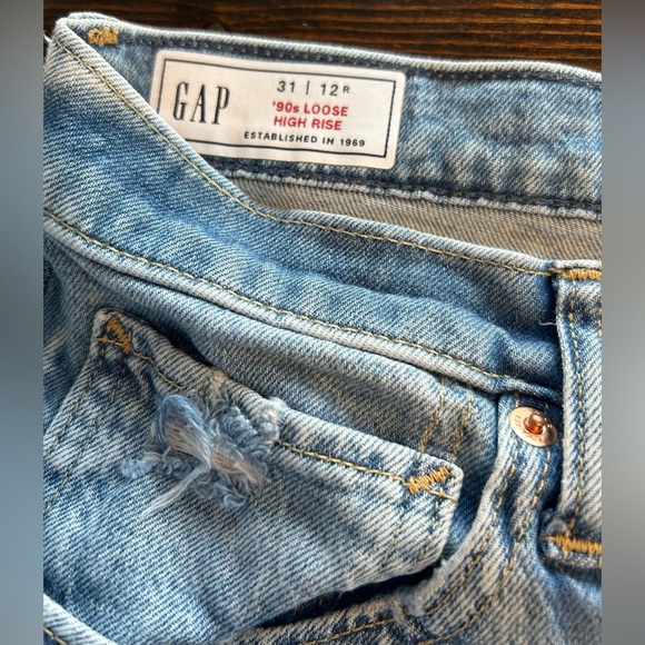 Gap  '90s Loose high rise Jeans Light Wash Blogger Favorite - Picture 4 of 5